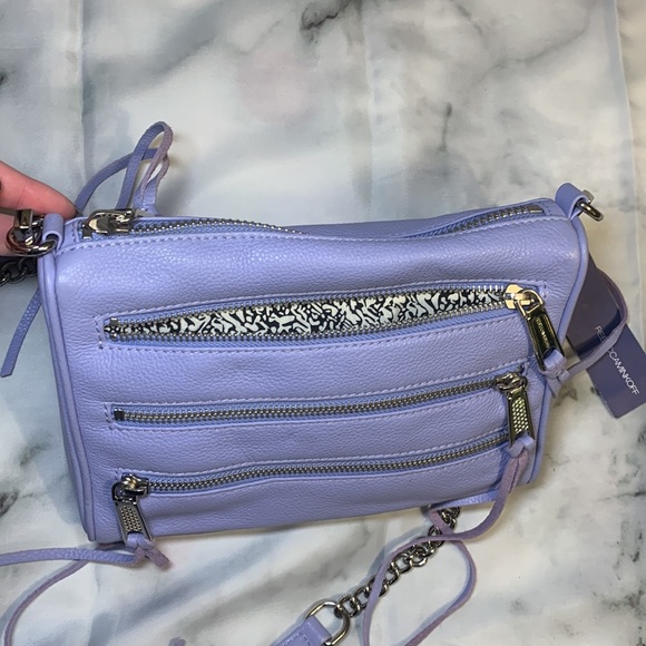 🎒 NWT Lilac Mini 5 Zip Rebecca Minkoff - Picture 4 of 16